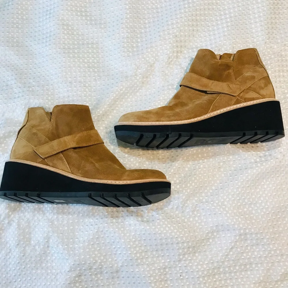 Eileen Fisher cargo leather Platform in brown